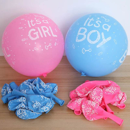 10pc/lot 12inch Baby Shower Balloons Its A Boy It's A Girl latex Balloons Children Birthday party decorations kid toys - AIAZ