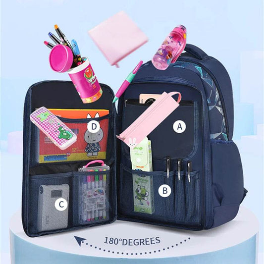 Primary School Backpacks Waterproof Children School Bags For Boys kids Travel Backpack Orthopedic School bag Mochila Infantil - AIAZ