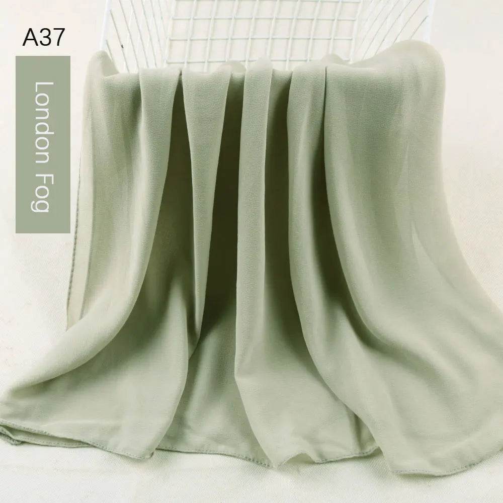 Muslim Women Chiffon Hijab Scarf Chiffon Soft Hijabs Shawl Long Scarves Wrap Headscarves For Muslim Fashion - AIAZ