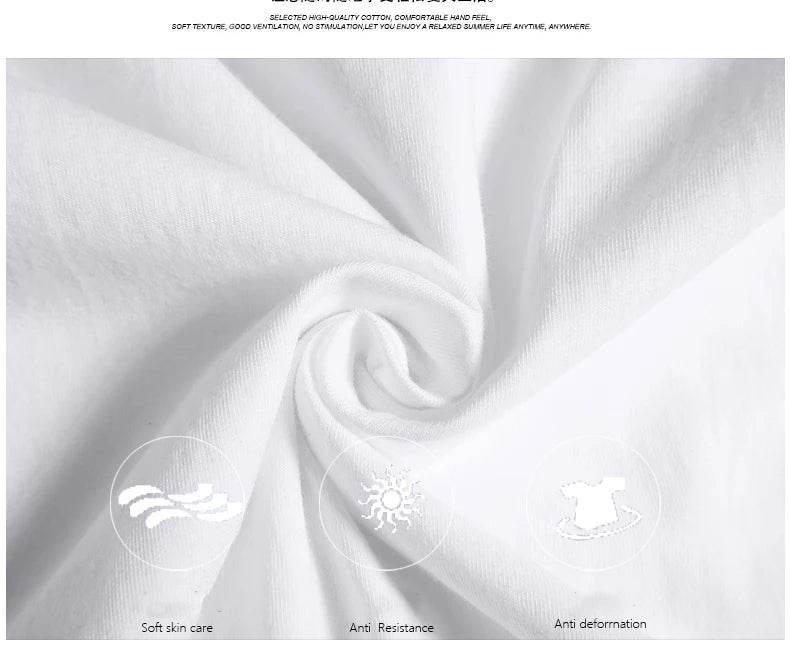 Mens T Shirts 2025 Male Summer Cotton Short Sleeve Fashion Bottoming Tops Round Neck White Tee Oversized T-shirt Men Clothing - AIAZ