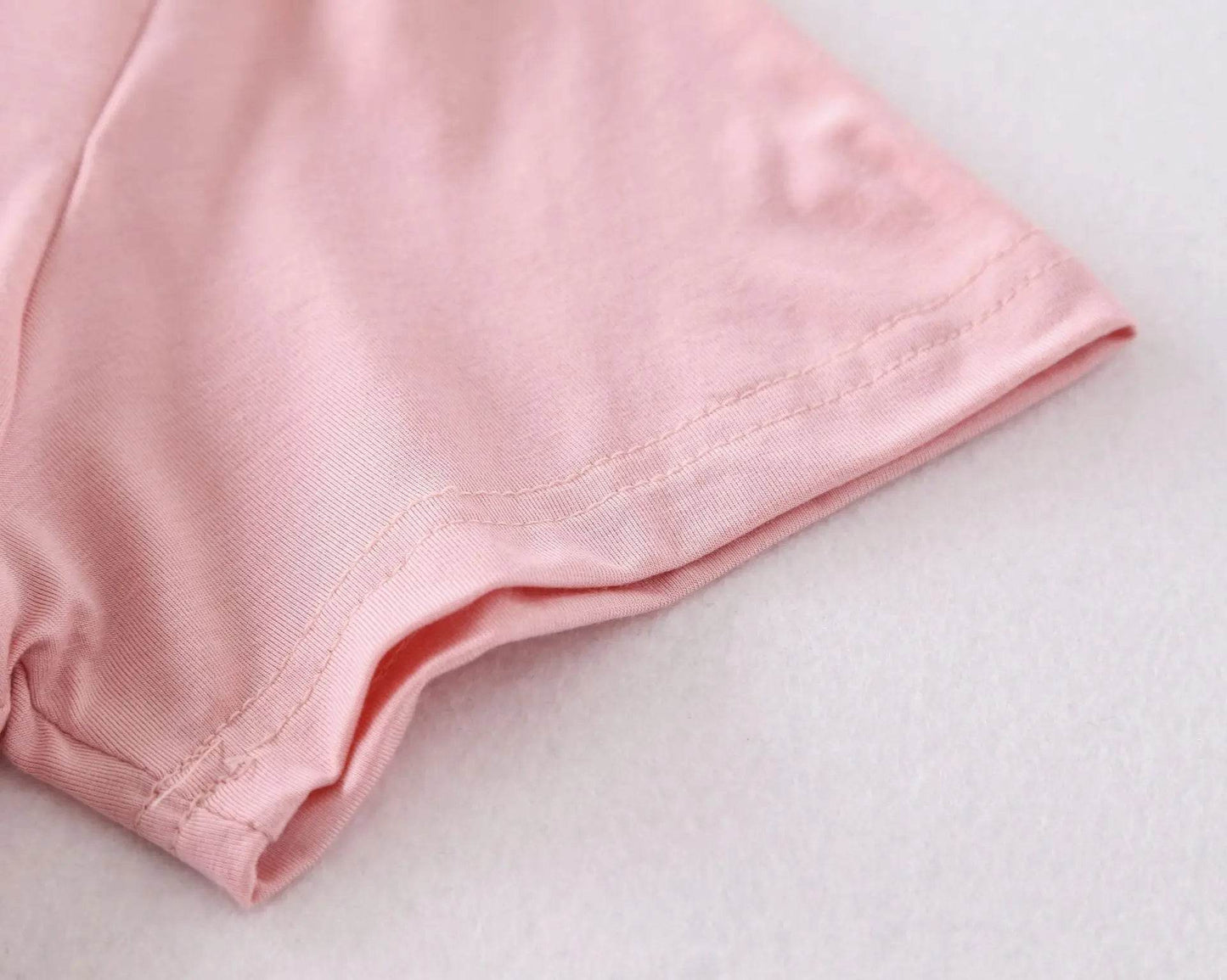 Modal cotton pyjama femme new pijamas women chest pad short sleeve pajamas set large size bra-cup loose shorts sleepwear set - AIAZ