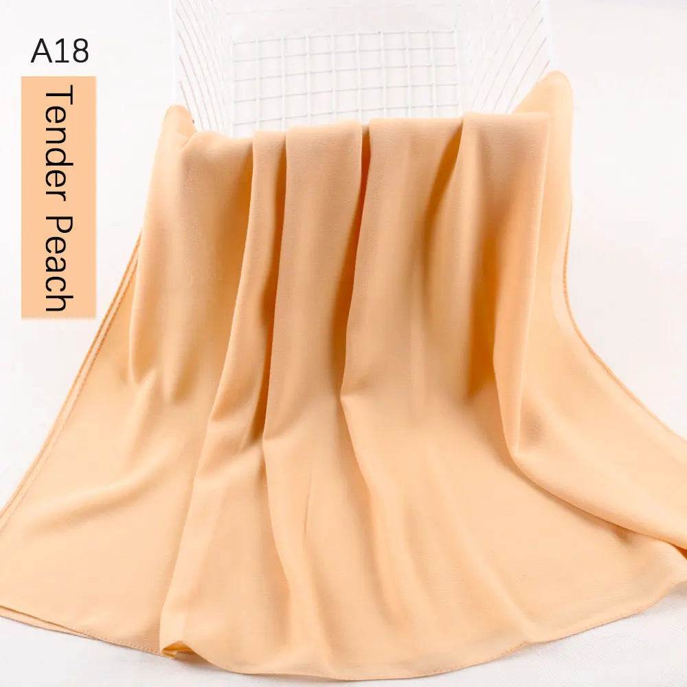 Muslim Women Chiffon Hijab Scarf Chiffon Soft Hijabs Shawl Long Scarves Wrap Headscarves For Muslim Fashion - AIAZ