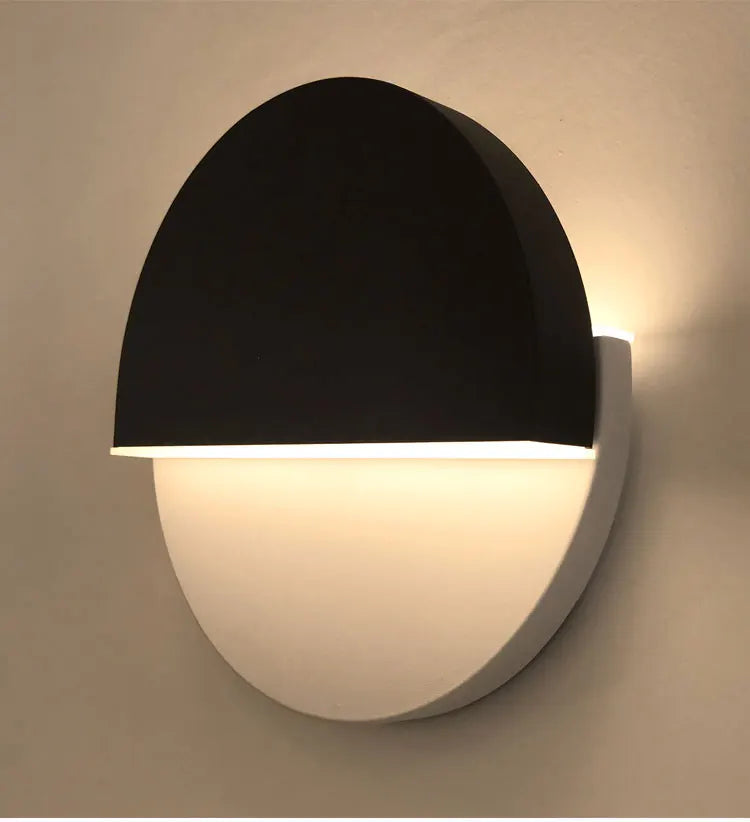 LED Wall Lamp 360 Degree Rotation Adjustable Bedside Lights White Black Creative Wall Light  Modern Bedroom Loft Aisle Lamps