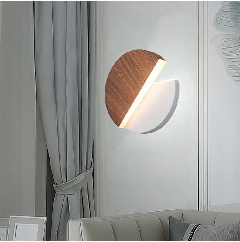 LED Wall Lamp 360 Degree Rotation Adjustable Bedside Lights White Black Creative Wall Light  Modern Bedroom Loft Aisle Lamps