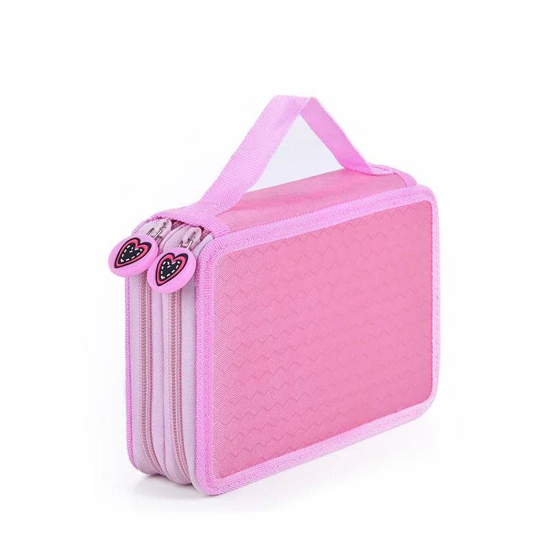 School Pencil Case Supplies Kit 36/48/72 Slot Stationery Pencilcase for Girls Compartment Pen Box Large Cartridge Bag Acsesories - AIAZ