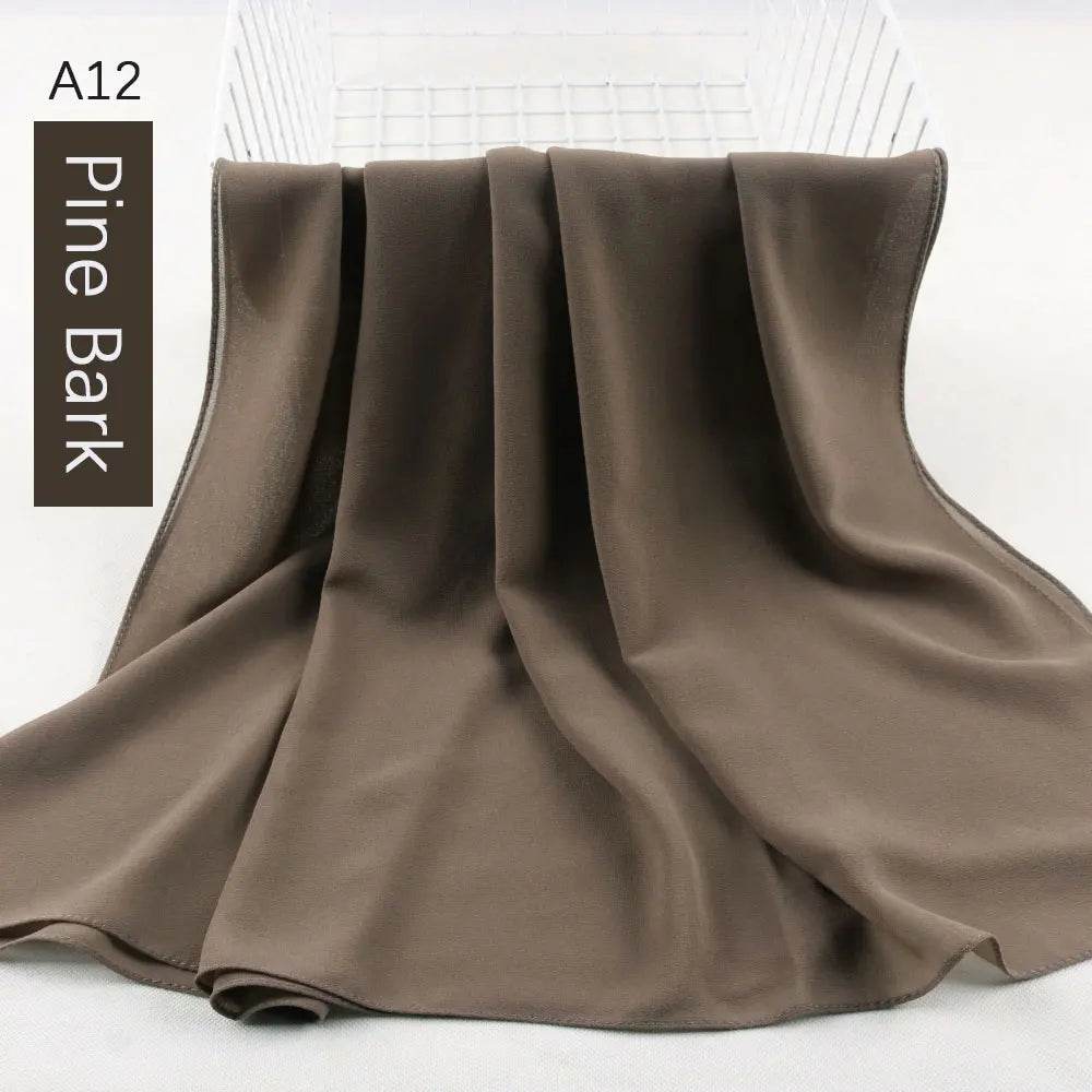 Muslim Women Chiffon Hijab Scarf Chiffon Soft Hijabs Shawl Long Scarves Wrap Headscarves For Muslim Fashion - AIAZ