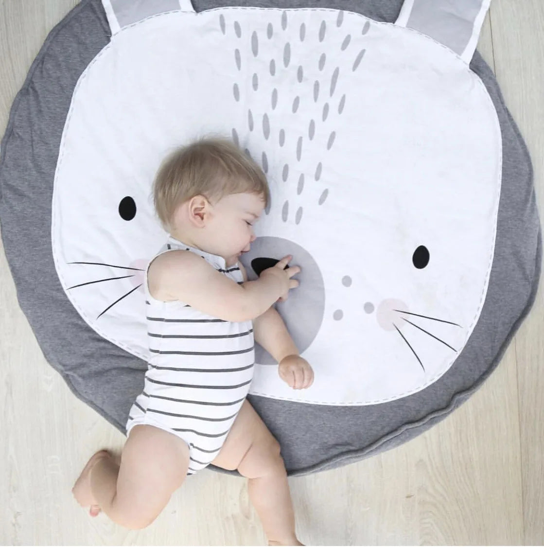 Cartoon Animals Baby Play Mats Pad Toddler Kids Crawling Blanket Round Carpet Rug Toys Mat For Children Room Decor Photo Props