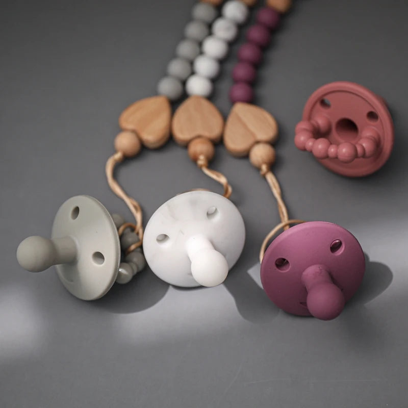 Baby Silicone Pacifier Clip Infant Newborn Sea Shell Shape Pacifier Chain Dummy Nipple Holder Clips Baby Pacifier Storage Box