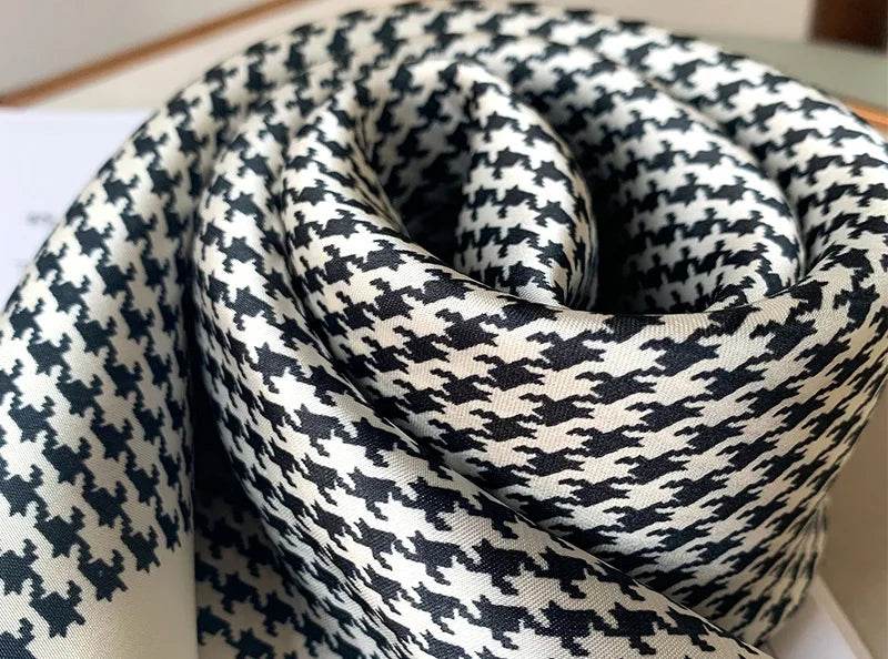 Fashion Scarves for Women Shawl Print Silk Satin Hijab Scarf Female Bandana 70*70cm Luxury Brand Square Shawls Scarfs For Ladies - AIAZ