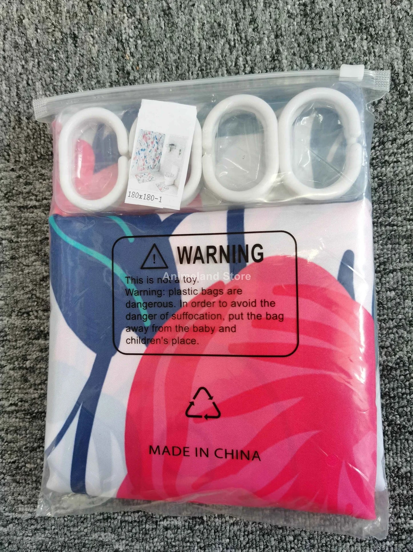 Pink Crack Shower Curtains Fashion Bathroom Curtain Bath Sets Toilet Cover Mat Non-Slip Washroom Rug Set Modern 180x180cm Hot