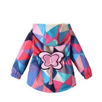 Girls Trench Coats Kids Fashion Waisted Jackets Children Turndown Collar Baby Cute Long Windbreaker Casual Outerwear Clothing