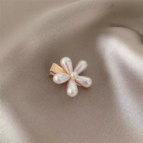 1Set Alloy Mini Pearl Women air Claws Small Hair Claws Kids Sweet Hairpins Hair Clips Fashion Matte Headbands Hair Accessories