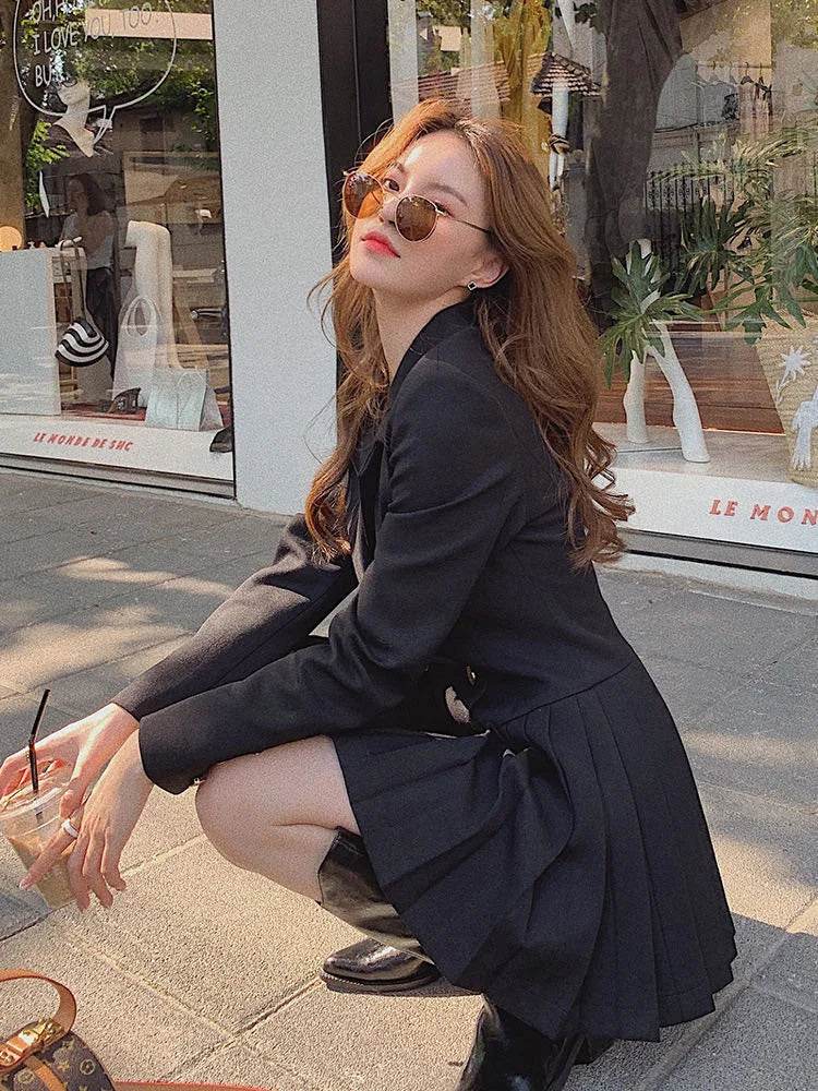 Women Business Suit Fashion Hepburn Sexy Little Black Dress Female French Style Elegant Vestidos Office Lady Autumn Outfit - AIAZ