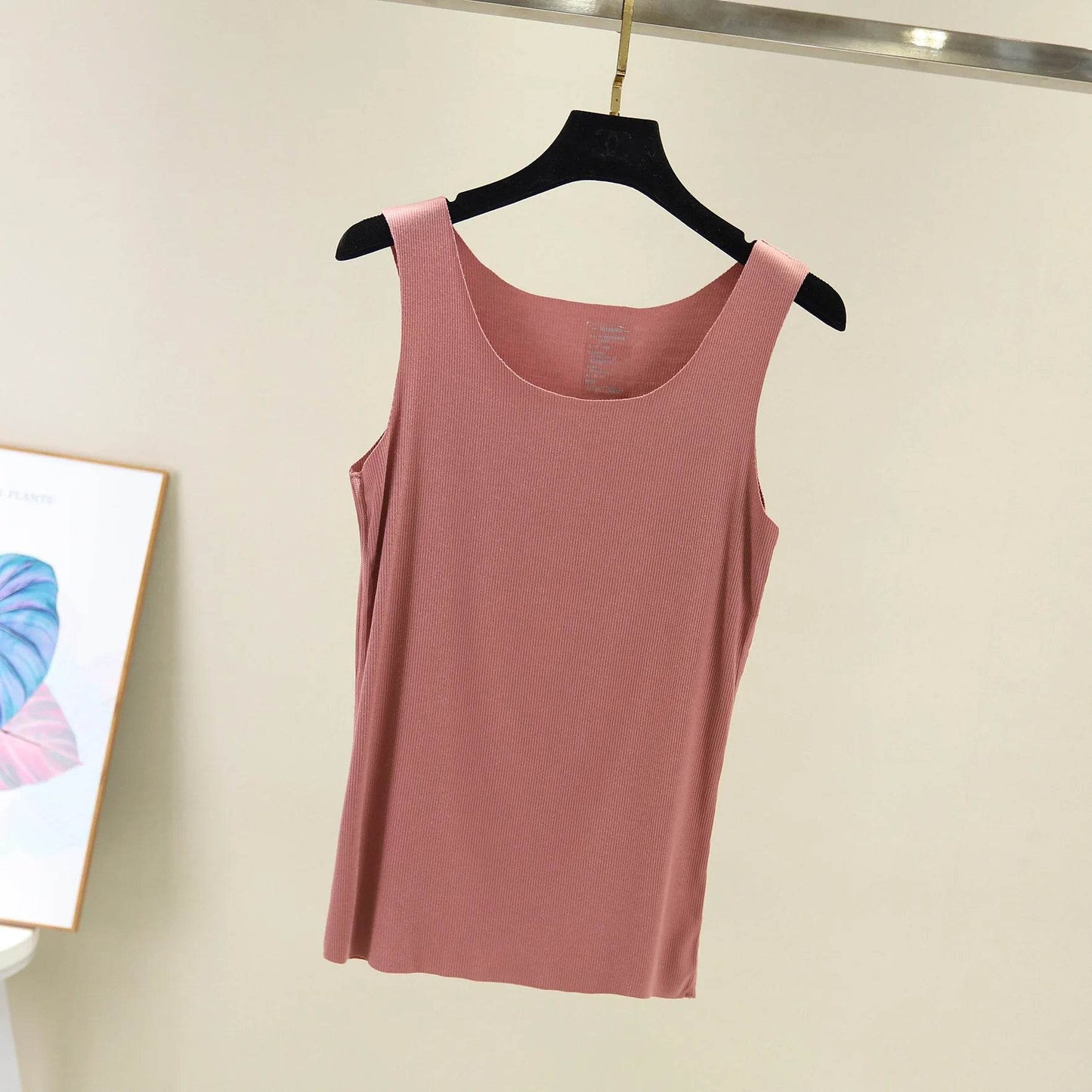 2021 Summer Women seamless Tank Tops O-Neck Casual Sleeveless Vest basic Tee Tops - AIAZ