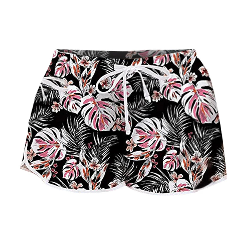 Quick Dry Swim Shorts Women Summer Beach Gym Shorts Mujer Sexy Sport Loose Surf Swimwear Athletic Running Board Short Pant Woman