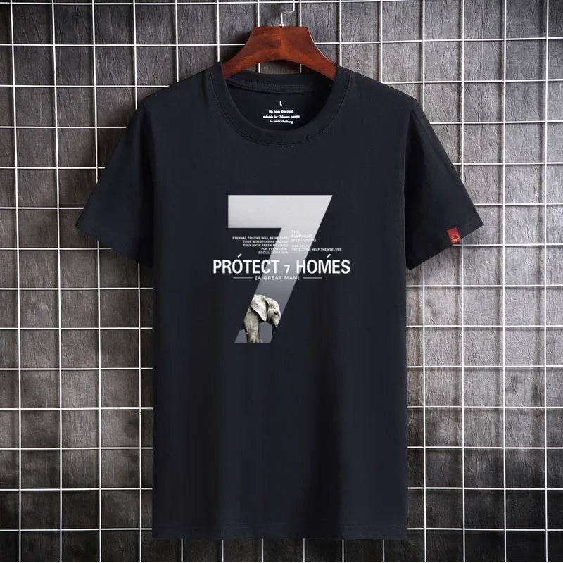 Mens T Shirts 2025 Male Summer Cotton Short Sleeve Fashion Bottoming Tops Round Neck White Tee Oversized T-shirt Men Clothing - AIAZ