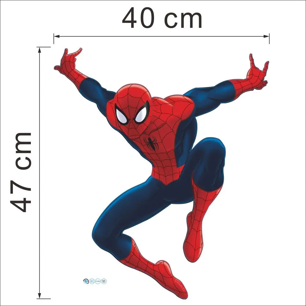Cartoon Spider-Man Avenger Wall Stickers For Kids Room Decoration Home Bedroom PVC Decor Marvel Movie Mural Wall Art Decals