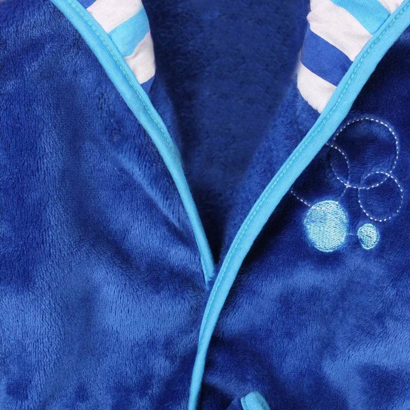 Children Pijama minnie Infantil Kids Warm Mickey Pajama mermaid Pyjamas Boys Baby Girls Animal tigger flannel Sleepwear Robe - AIAZ