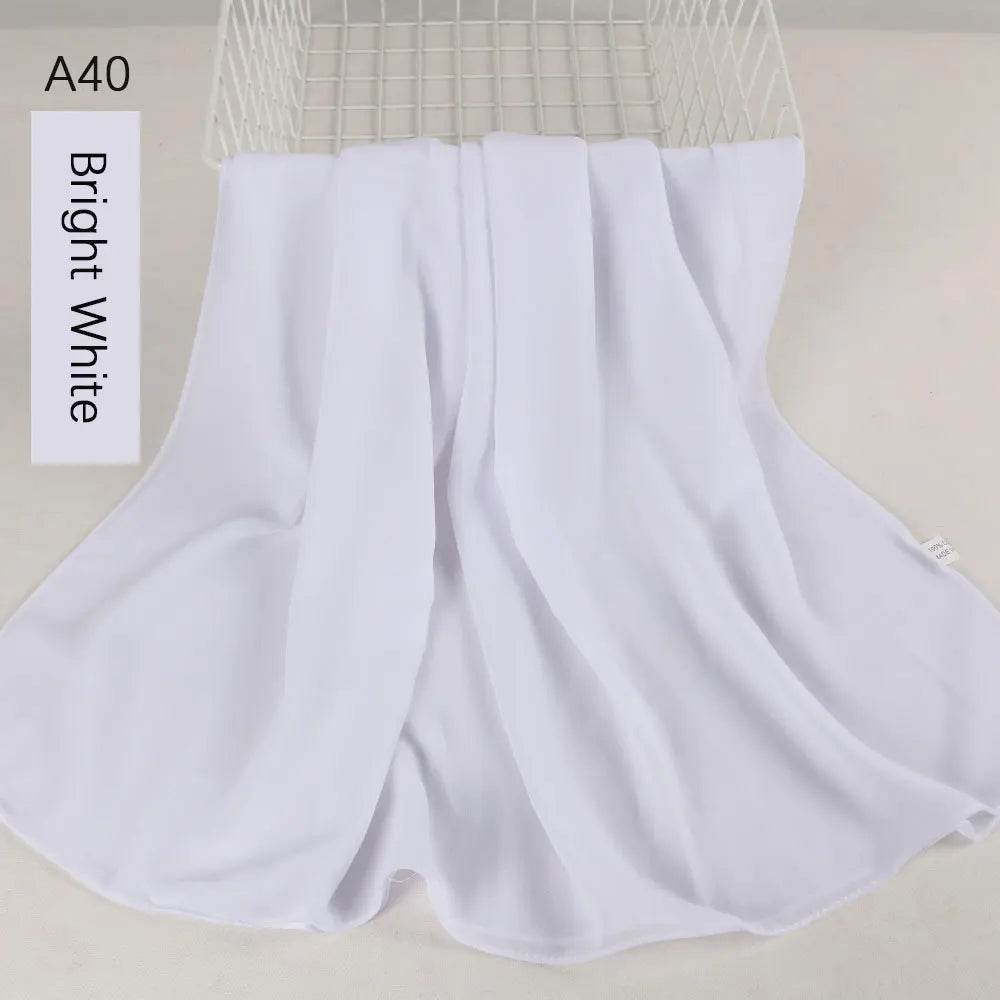 Muslim Women Chiffon Hijab Scarf Chiffon Soft Hijabs Shawl Long Scarves Wrap Headscarves For Muslim Fashion - AIAZ