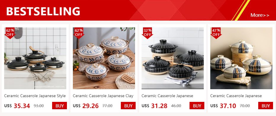 Ceramic Casserole Japanese Black Round 0.5-3L Multiple Size Cooking Pot Pan Household Kitchen Supplies Saucepan Cookware