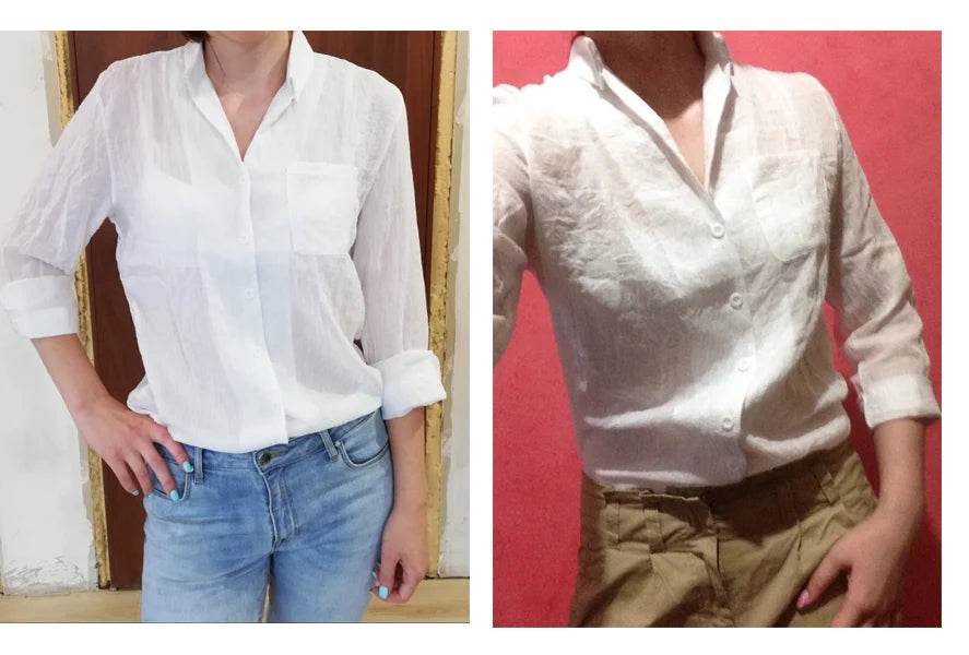 Chemisier Femme Womens Tops Fashion 2022 Summer Linen White Shirt Women Long Sleeve Blouse Korean Woman Clothes Roupas Femininas - AIAZ