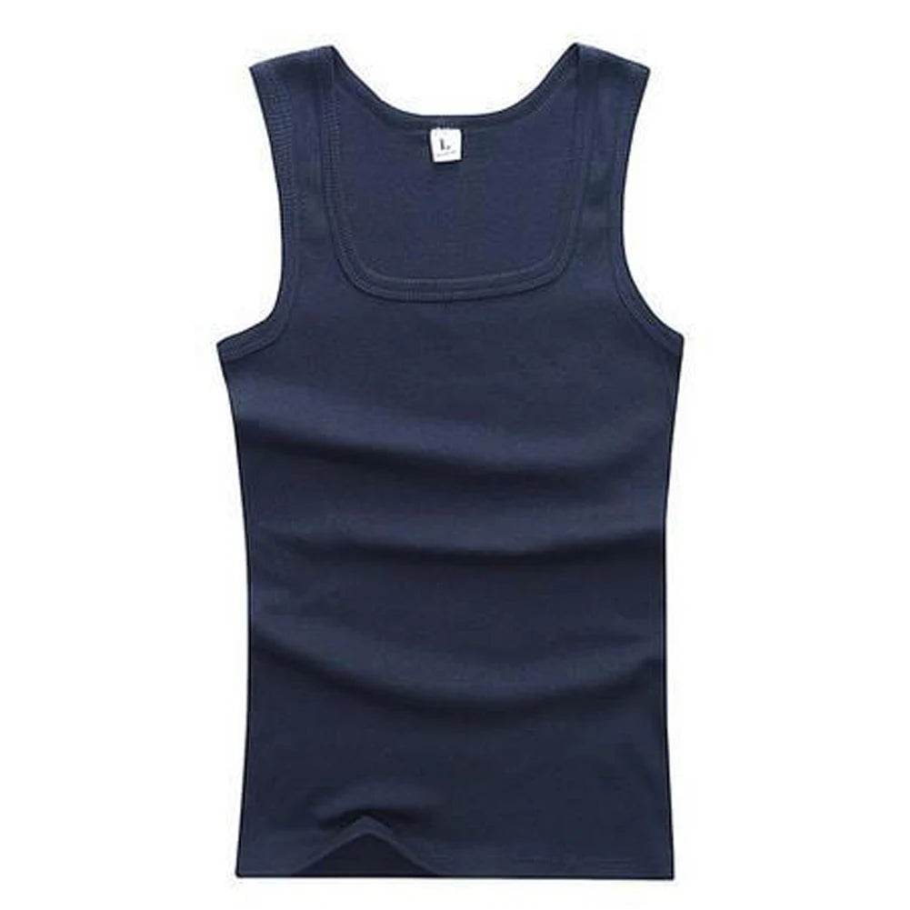 2020 Summer Plus Size Men Clothing Tank Tops Black White Gray Singlets Sleeveless Fitness Men Vest Casual Bodybuilding Vest New - AIAZ
