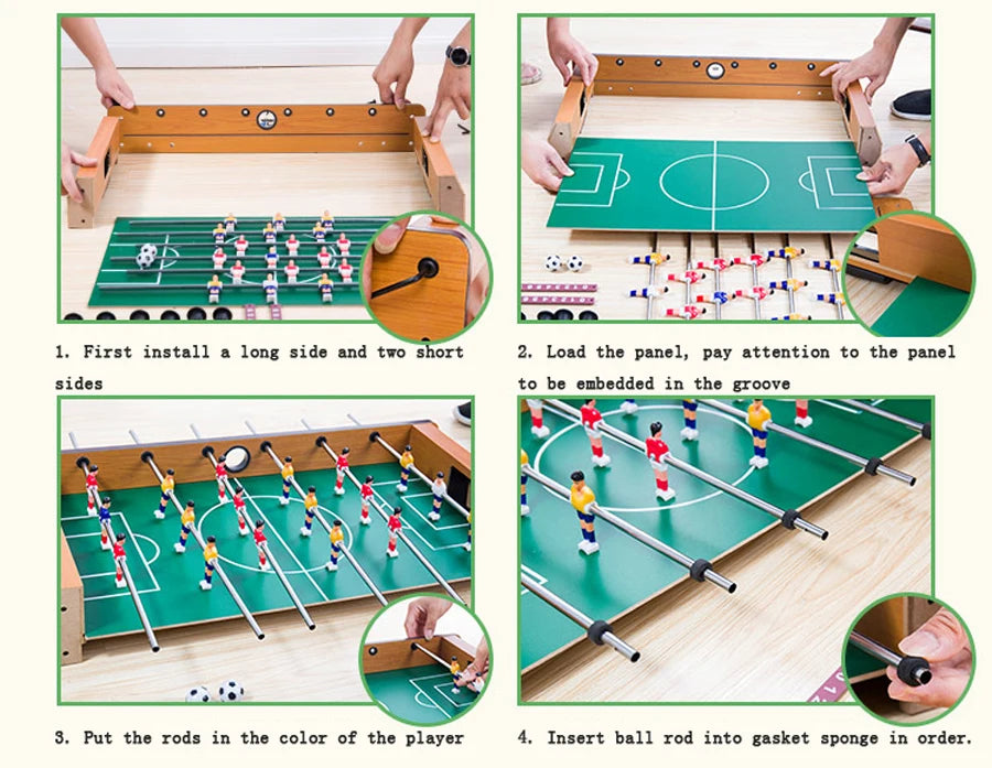 Football Table Games Foosball Table Soccer Tables Party Board Mini Balle Baby Foot Ball Desk Interaction Game Kid Player Gift T4