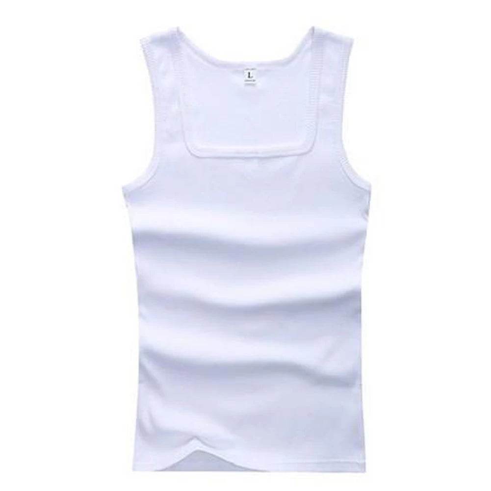 2020 Summer Plus Size Men Clothing Tank Tops Black White Gray Singlets Sleeveless Fitness Men Vest Casual Bodybuilding Vest New - AIAZ