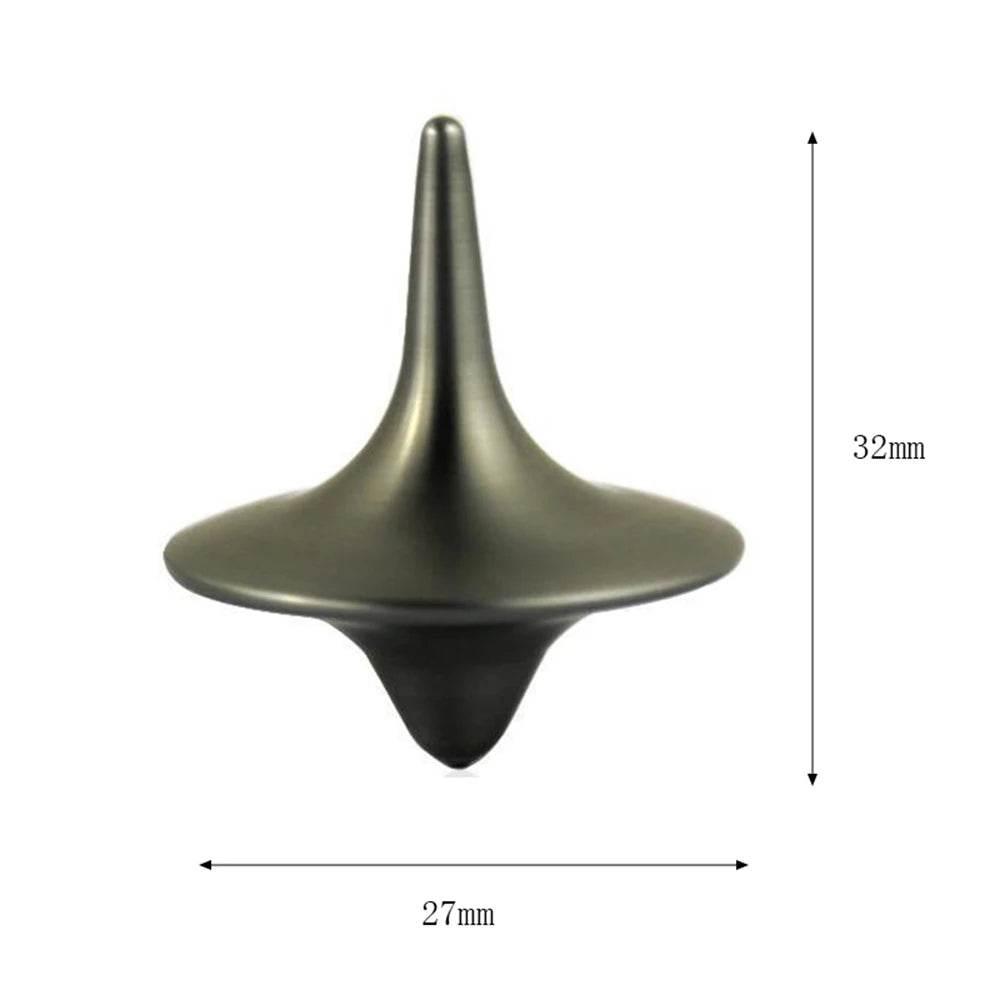 Metal Gyro Great Accurate Silver Spinning Top Hot Movie Totem Print Spinning Top apda7a08 - AIAZ