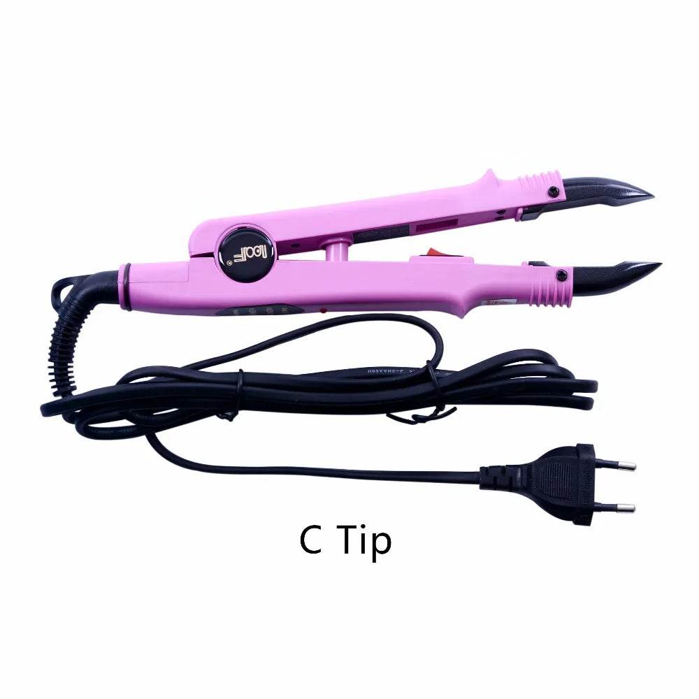 1pc JR-611 A/B/C tip Constant Heat Iron Hair Connectors Hair Extensions Tools Fusion Iron Wand Iron Melting Tool+EU outlet - AIAZ