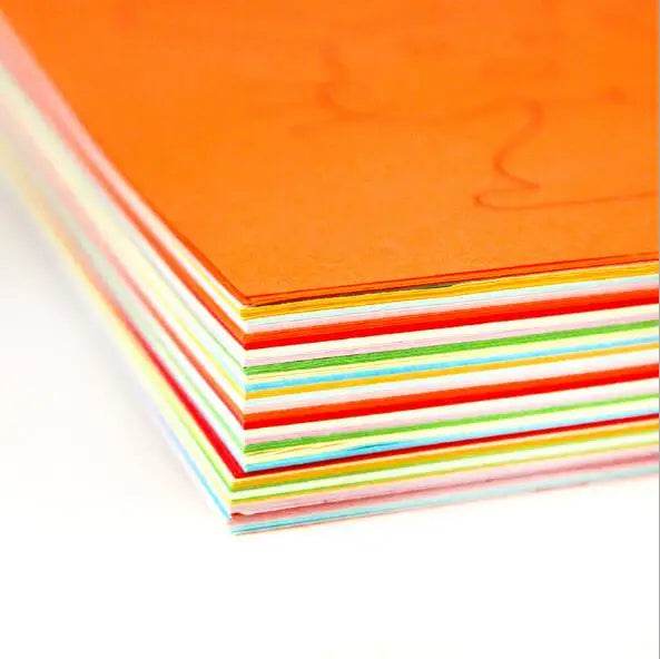 48pcs/set Kids cartoon color paper folding and cutting toys/children kingergarden art craft DIY educational toys - AIAZ