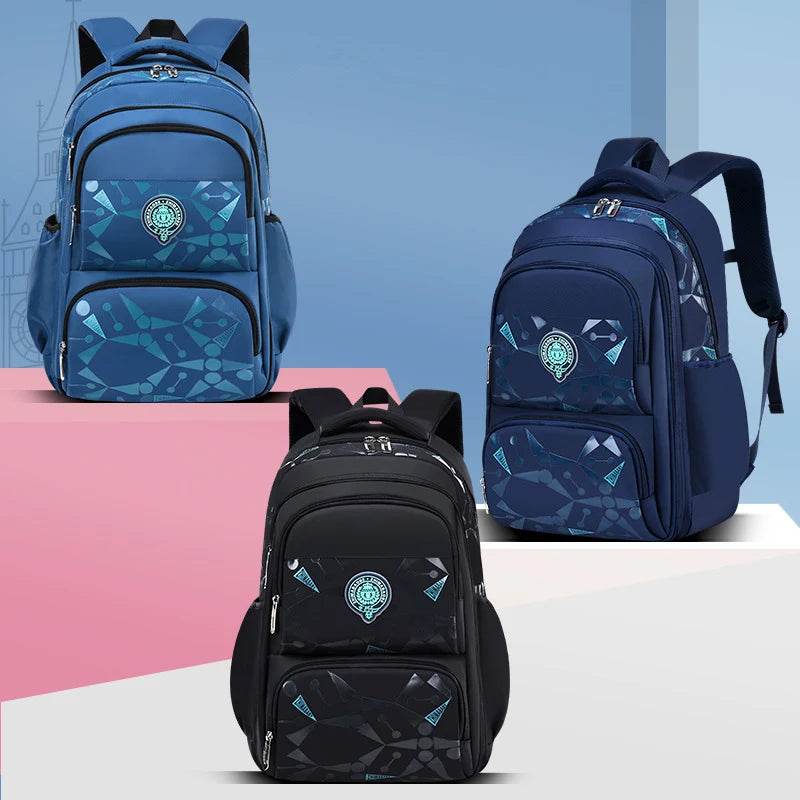 Primary School Backpacks Waterproof Children School Bags For Boys kids Travel Backpack Orthopedic School bag Mochila Infantil - AIAZ
