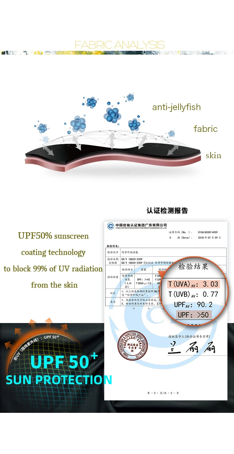 Nu-June Women Long Sleeve Rashguard Swimwear Print Surfing Top Diving Shirt Quick Dry Running Biking Rash Guard UPF50+ Swimsuit