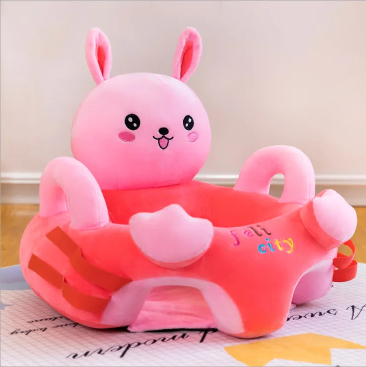 New Cute Cartoon Sofa Skin for Infant Baby Seat Sofa Cover Sit Learning Chair Washable Only Cover With Zipper Without PP Cotton