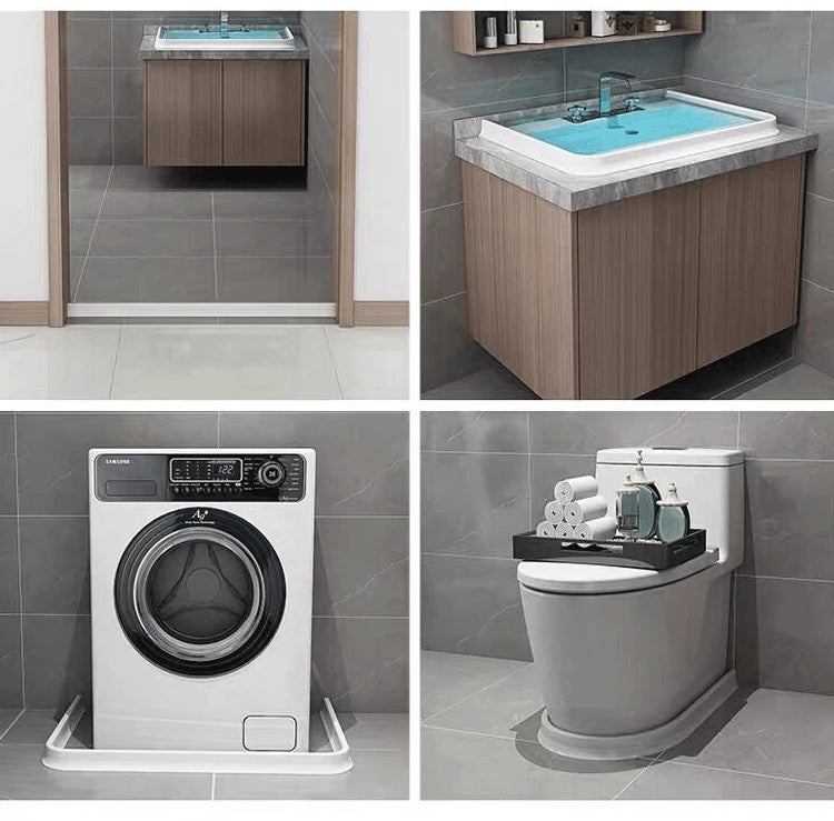 New 50mm Height Silicone Bathroom Water Stopper Barrier Non-slip Dry and Wet Separation Bendable Strip Sink Water Splash Guard