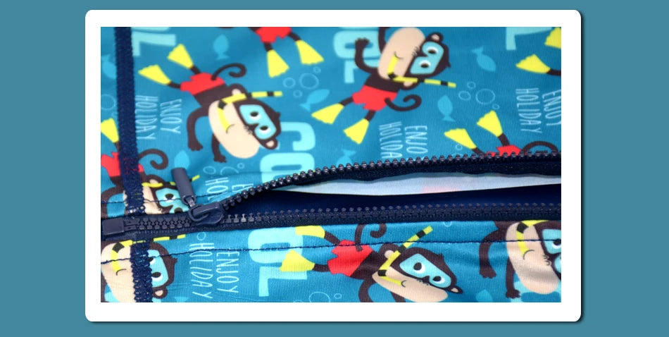 Eezkoala Infant Swimsuit UV 50 Resistant  and Long Sleeve Zipper Baby Swimwear Rash Vest for Toddler  Swimming Suit for  Kids