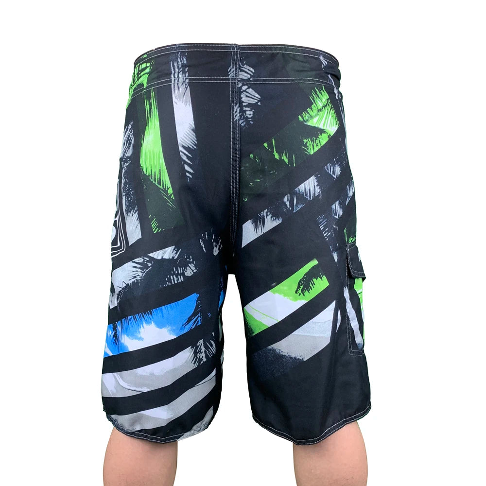 2024 New Printed Men's Swimming Shorts Surfing Beach Pants Running Shorts Bermuda Plate Pants Casual Fitness Pants Swimwear