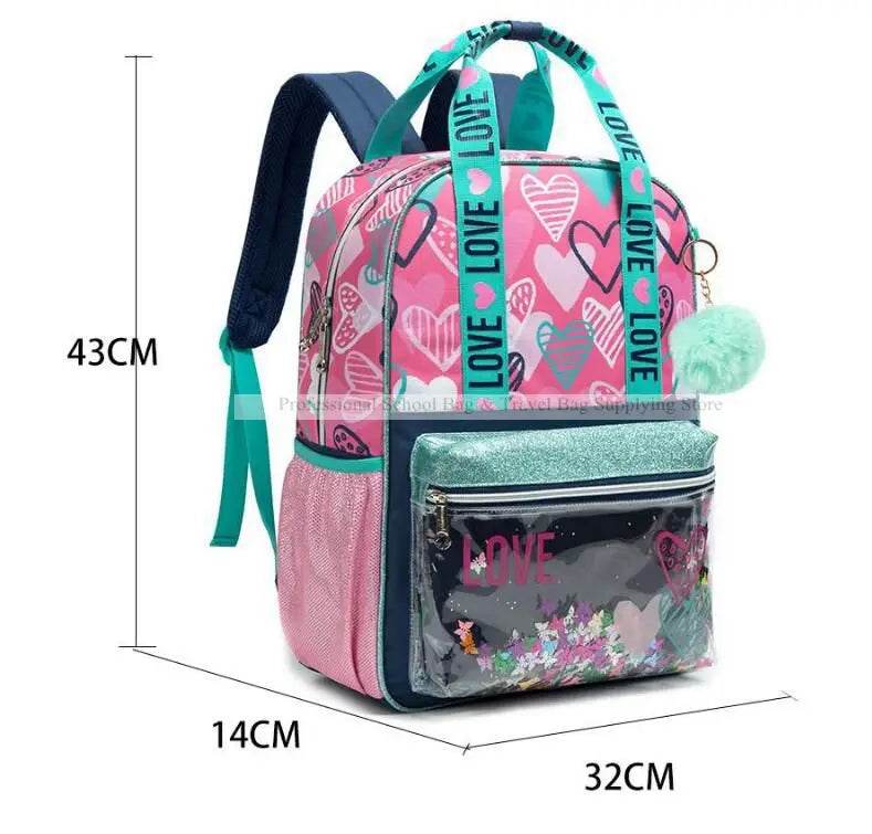 School Wheeled backpack Bag School bag with wheels Trolley Satchel bag Kids School Rolling backpack for girls School Trolley Bag - AIAZ