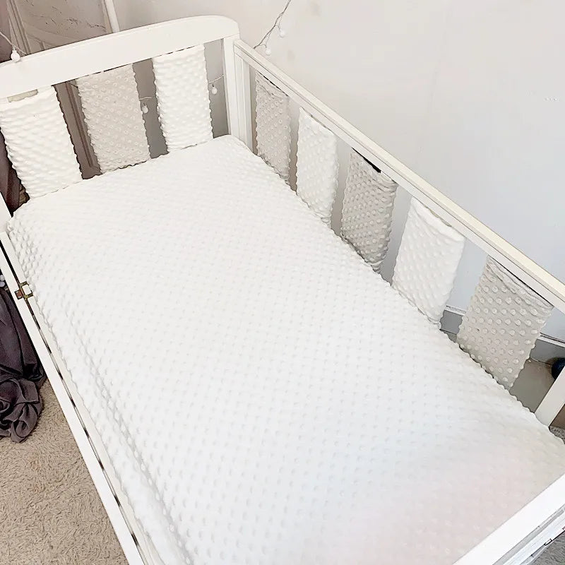 Soft Warm Baby Bed Sheet Crib Newborn Bedding Set for Children Kids Bubble Mattress Baby Bed Linen Cover Blanket Winter Sabanas