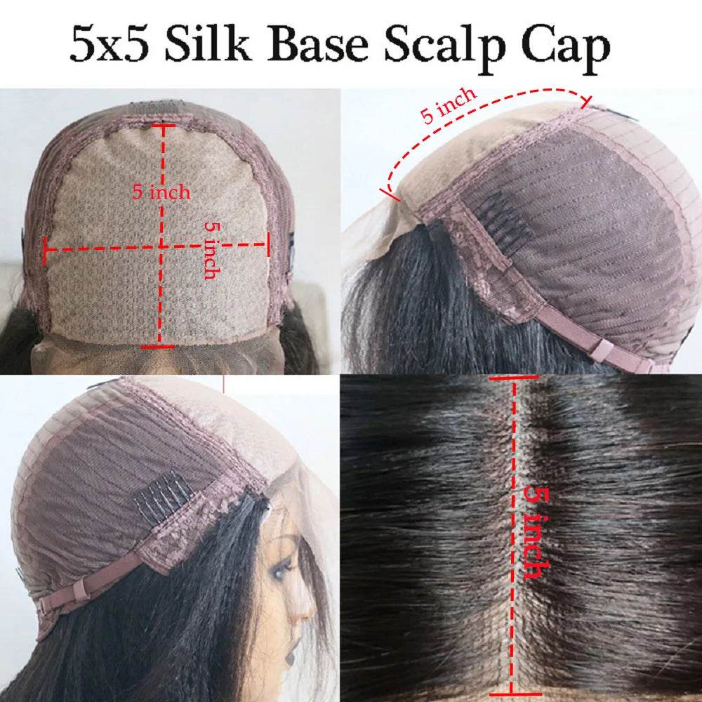 Silk Base Wig Strawberry Blone Highlight Wigs Short Curly Lace Front Wigs Human Hair Pre Pluncked With Baby Hair for Black Women - AIAZ