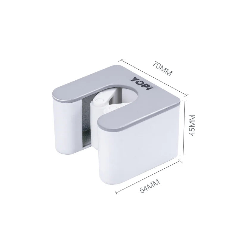 Wall Mounted Mop Storage Shelf  Rack Broom Organizer Hooks Holder Self-Adhesive Bathroom Kitchen Garden Garage Storage Tool