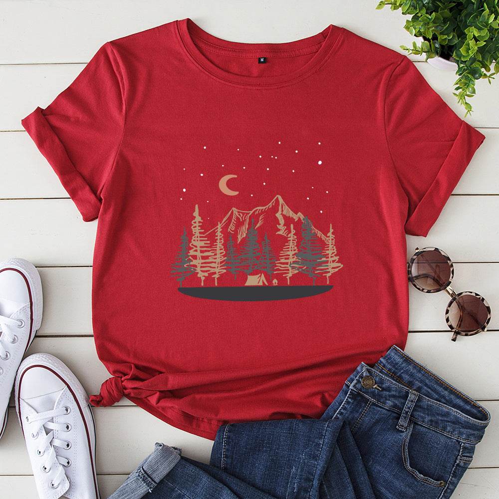 Oversized Women Tops 2024 Summer Woman Clothes Cotton T-shirt Female Short Sleeve Tees Women's Tshirt Graphic T Shirts - AIAZ