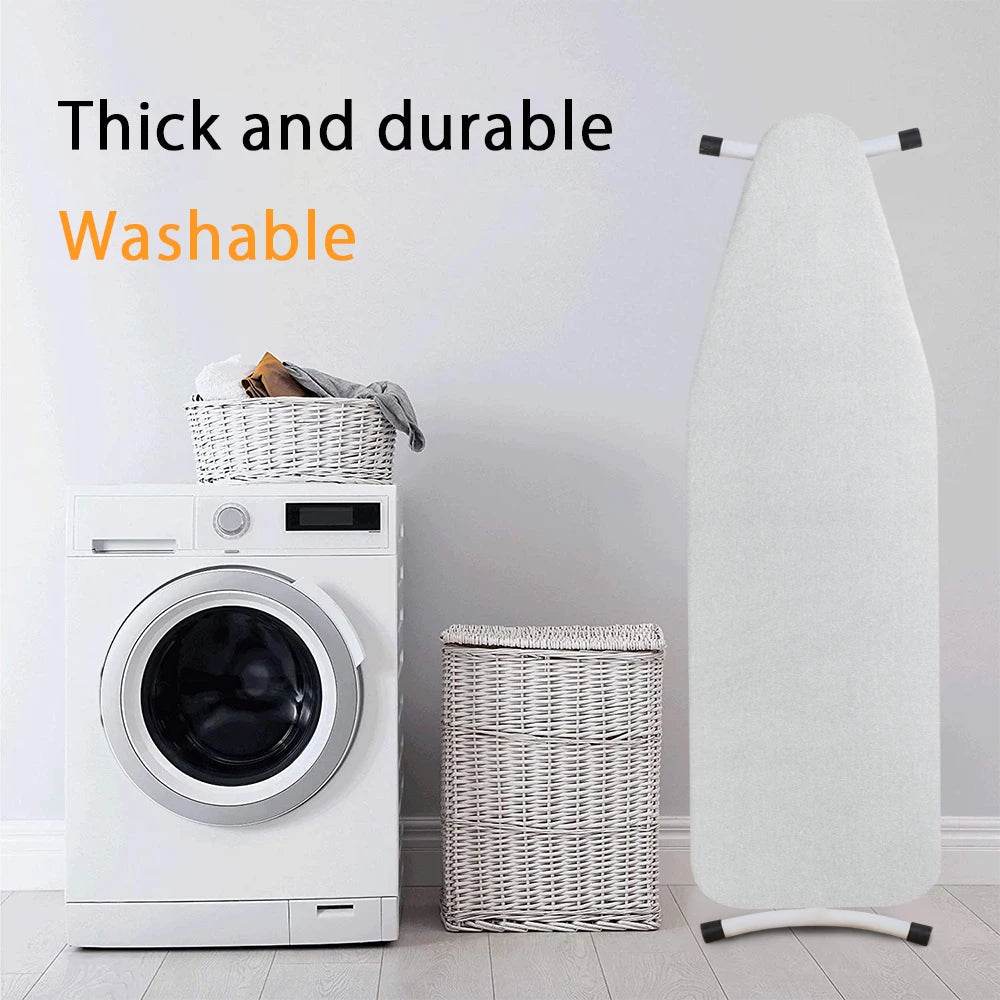 Ironing board cover 140x50cm, cotton cover and thick felt liner, easy to fit, resistant to burning, Morandi color - AIAZ