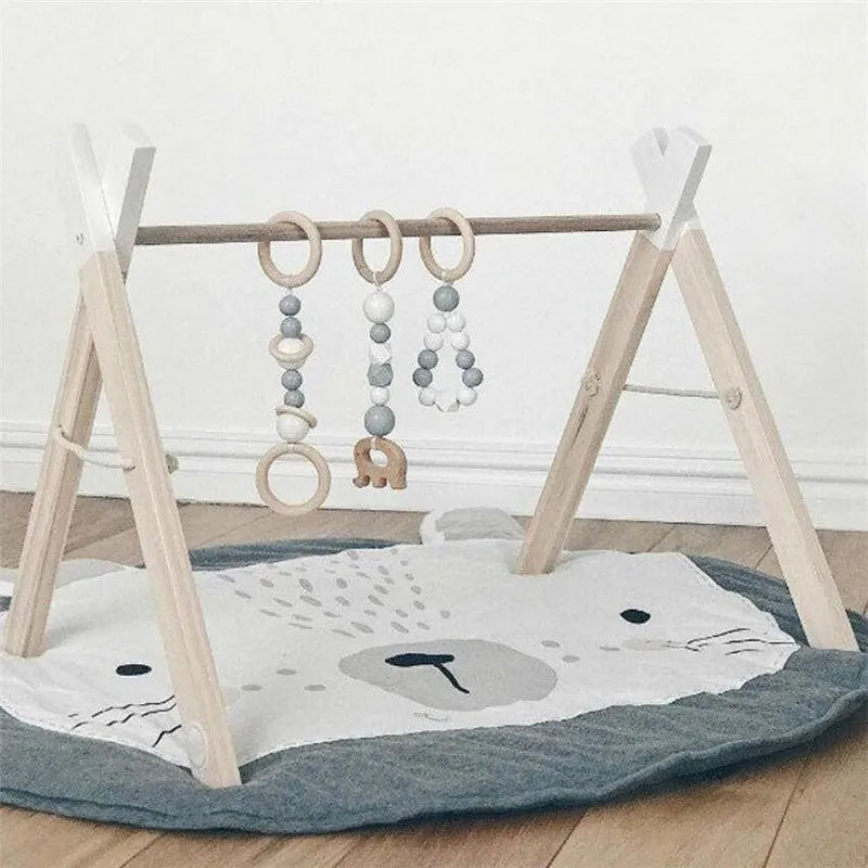 Cartoon Animals Baby Play Mats Pad Toddler Kids Crawling Blanket Round Carpet Rug Toys Mat For Children Room Decor Photo Props
