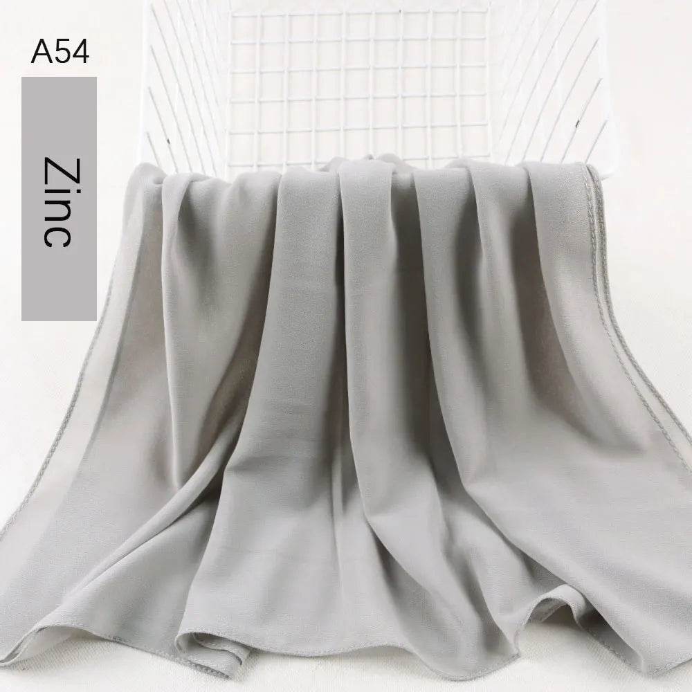 Muslim Women Chiffon Hijab Scarf Chiffon Soft Hijabs Shawl Long Scarves Wrap Headscarves For Muslim Fashion - AIAZ