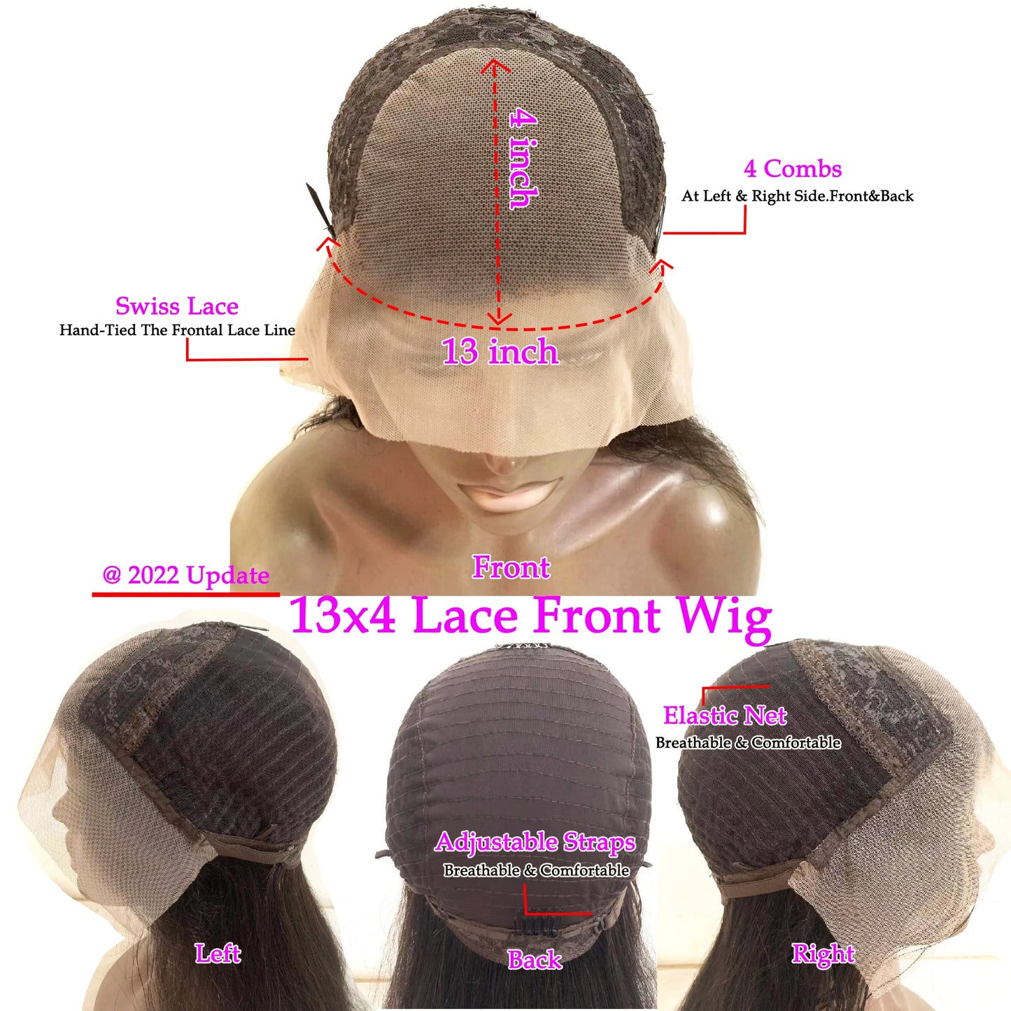 Chocolate brown Lace Front Wig Human Hair 13x4 Silk Base Frontal Wigs Body Wave Lace Front Wig Human Hair Long Wig Human Hair