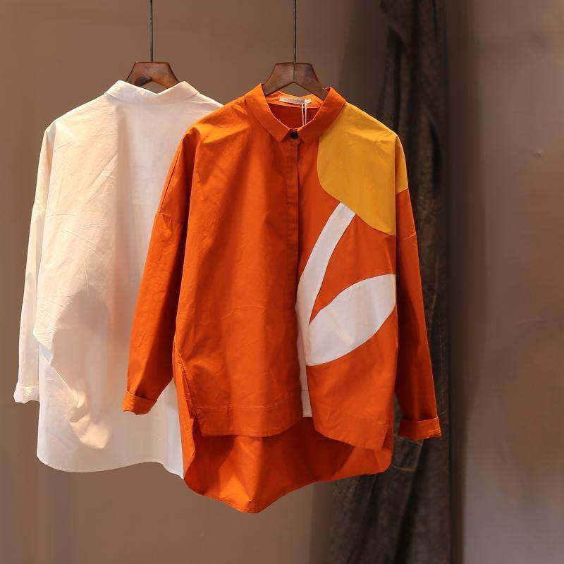 Women's Shirt Fashion Woman Blouses Print Flower Korean Vintage Blusas Female Elegant White Shirts Long Sleeve Tops Clothing - AIAZ