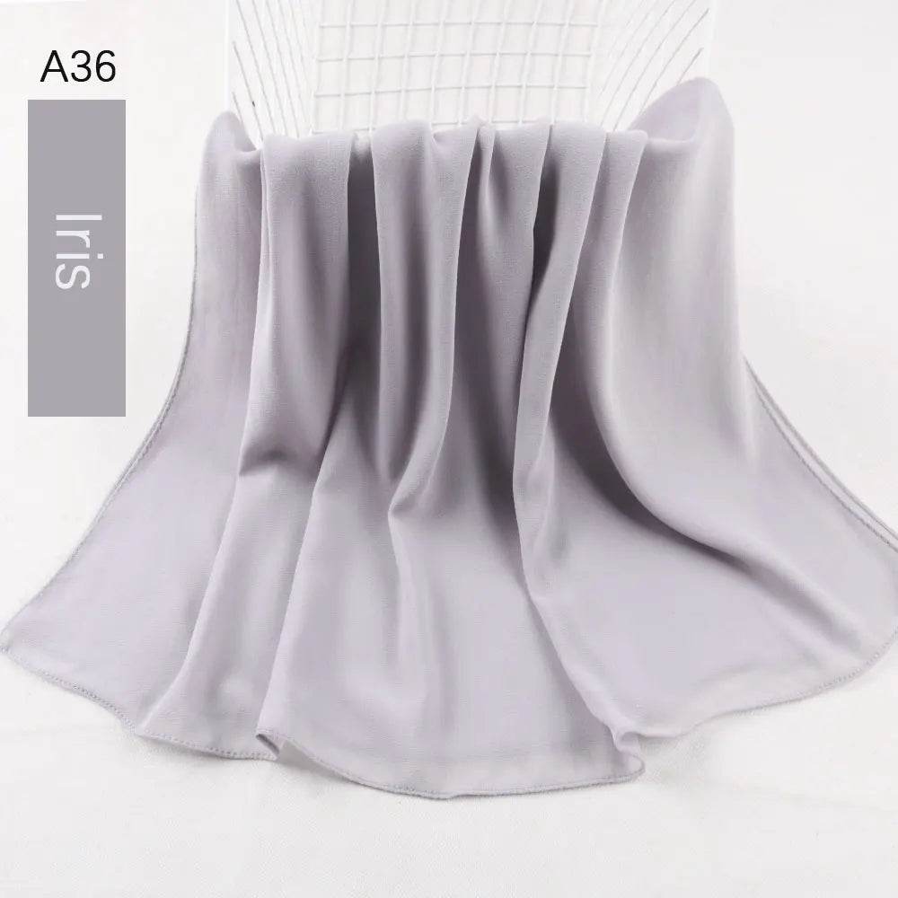 Muslim Women Chiffon Hijab Scarf Chiffon Soft Hijabs Shawl Long Scarves Wrap Headscarves For Muslim Fashion - AIAZ