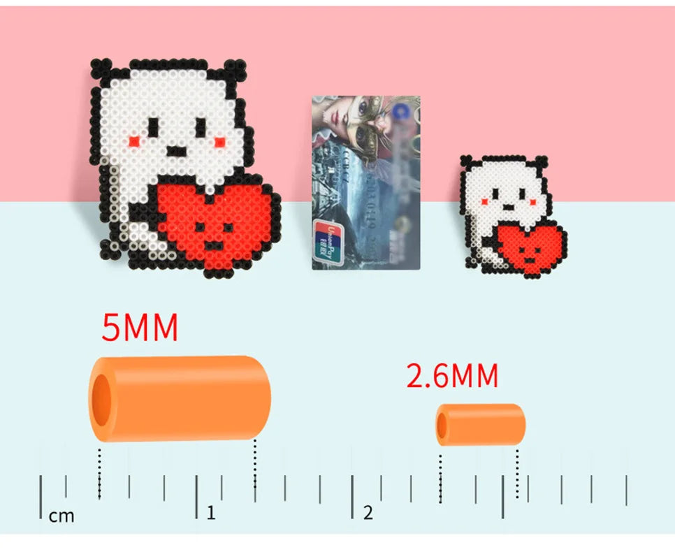 2.6mm 24/48colors Hama beads Education Iron beads 3D puzzle Beads lroning Guarantee perler Fuse beads diy toy miçangas