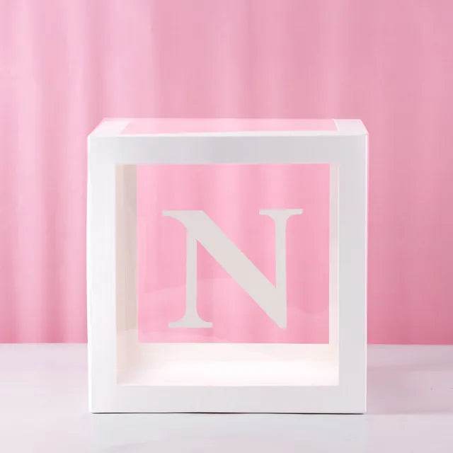 First Birthday Balloon Boxes For Party Decorations 1st Birthday Balloon Garland Decor with ONE Letter Boy Girl Baby Shower Decor - AIAZ